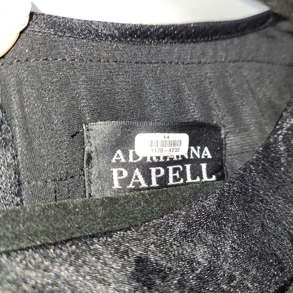 Adrianna Papell Black Evening Dress - Picture 9 of 14